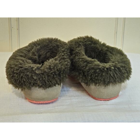 Sorel Go Coffee Run Slippers Womens Size 5 Suede Faux Fur Fuzzy Comfort - Picture 7 of 12